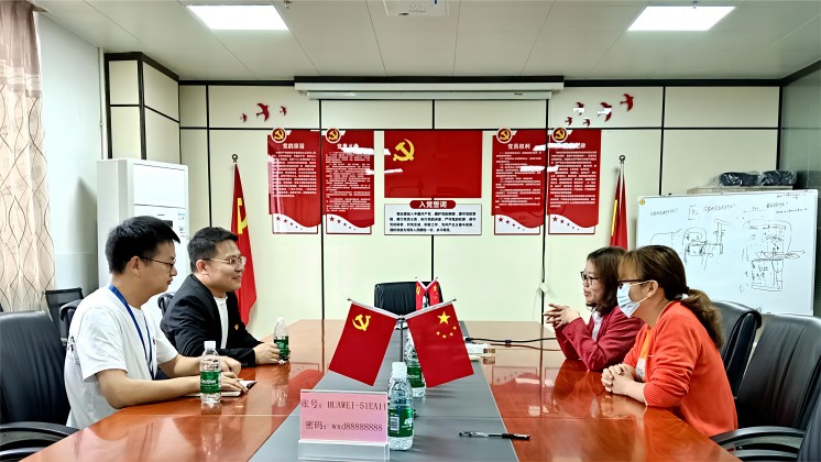 炬神電子黨支部赴萬信達、郴糧機開展黨建交流活動